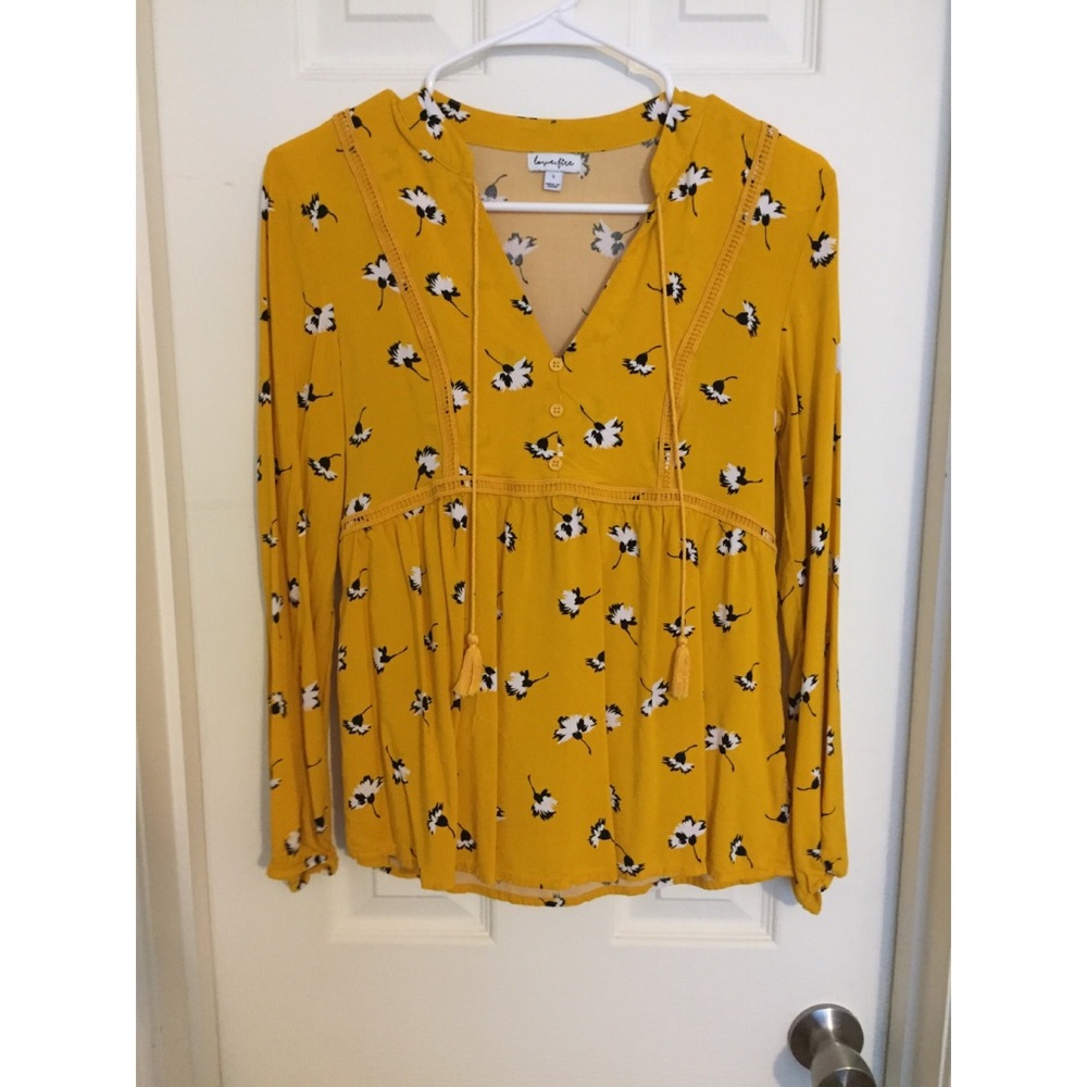 Yellow long sleeve top